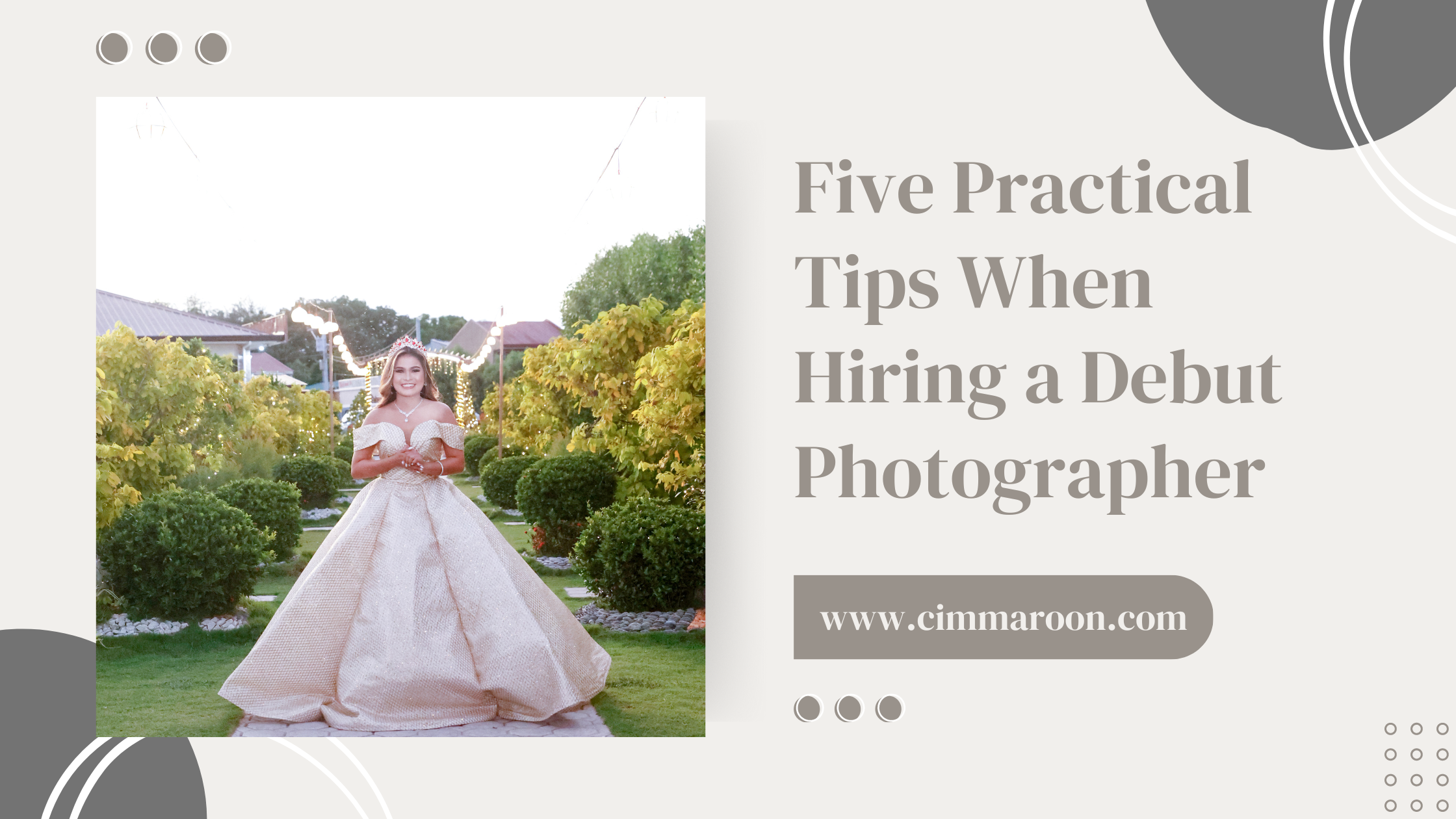 5 Practical Tips When Hiring a Debut Photographer
